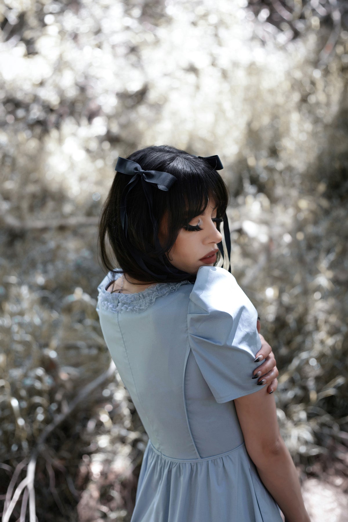 ghost blue dress GHOST Wilma Dress