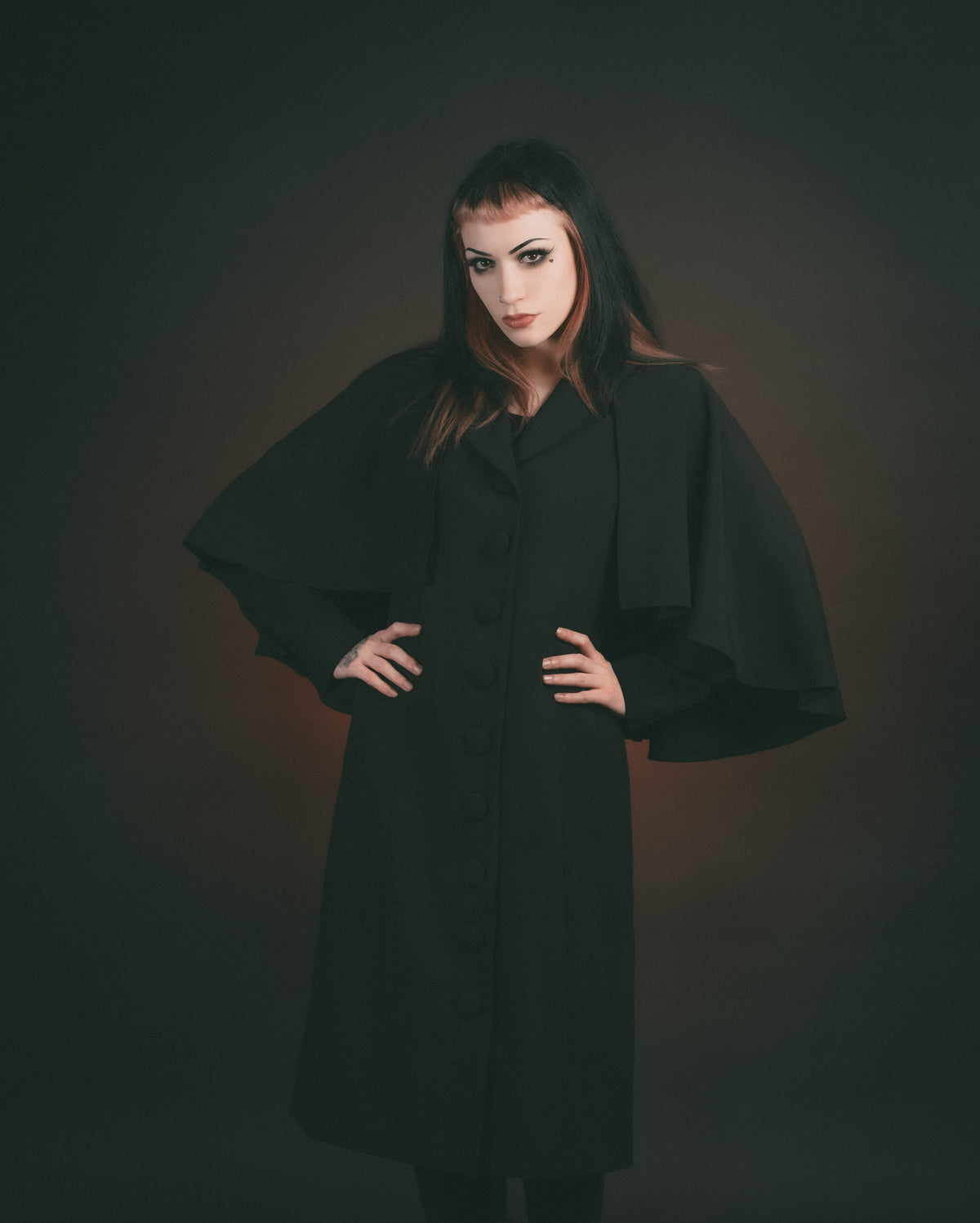 The Full-Length Nevermore Caped Coat | Lively Ghosts
