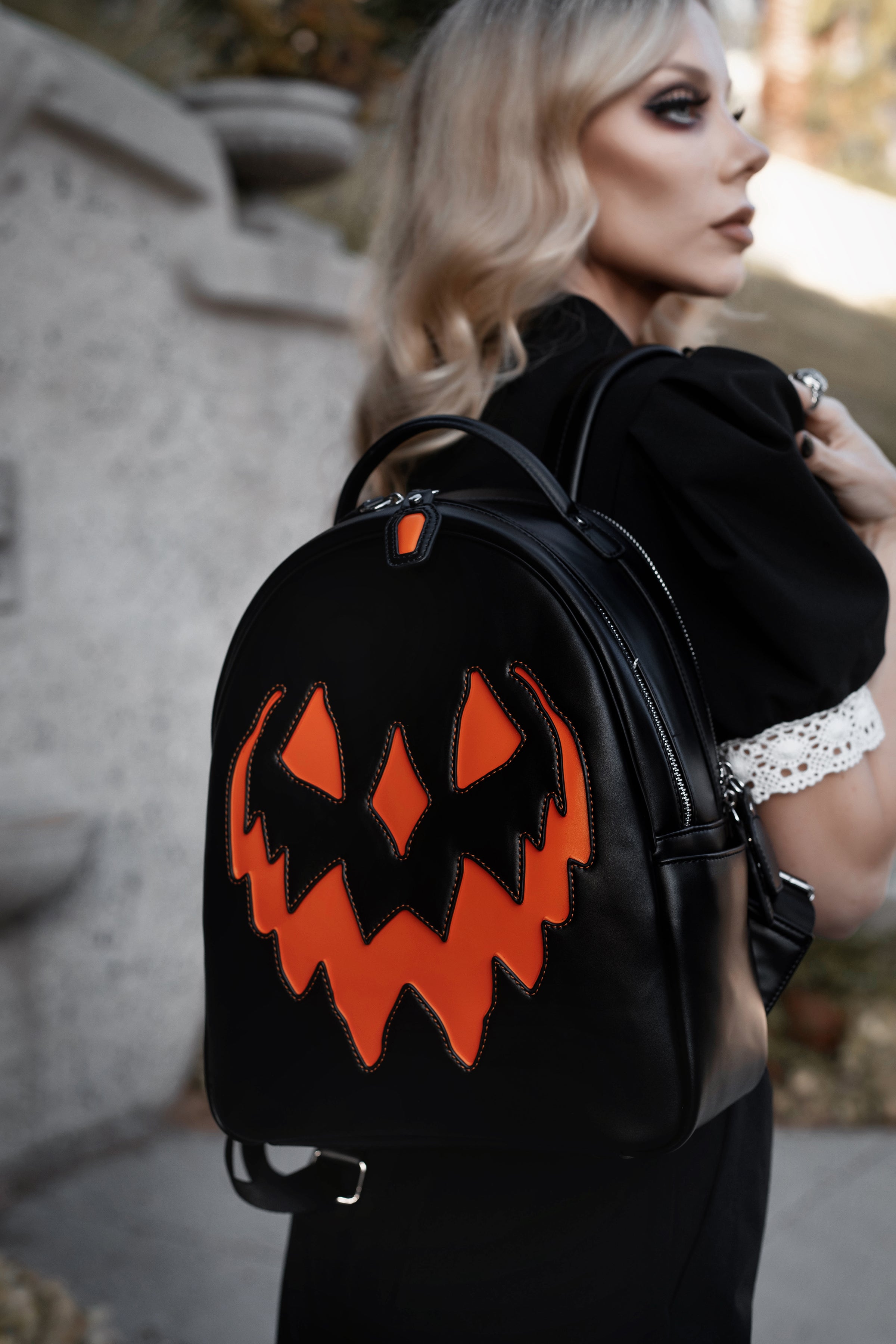 Helltaker/Themed Brown Backpack - Cosplay Bookbag For Halloween, Conventions, And Gifts - View #2