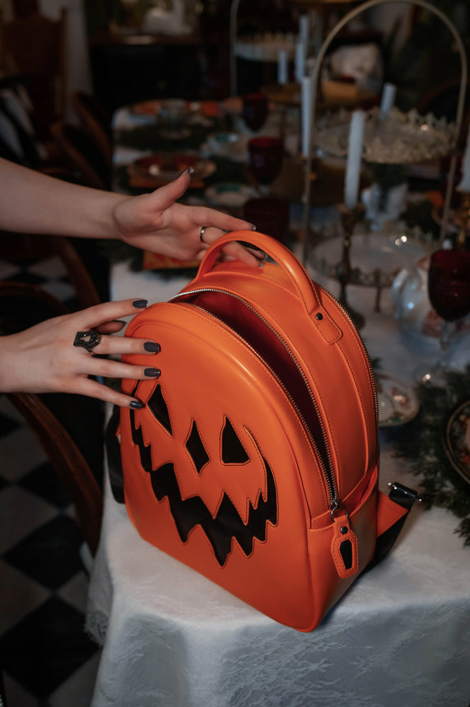 Haunted Backpack Orange Haunted Hallows Backpack | Lively Ghosts