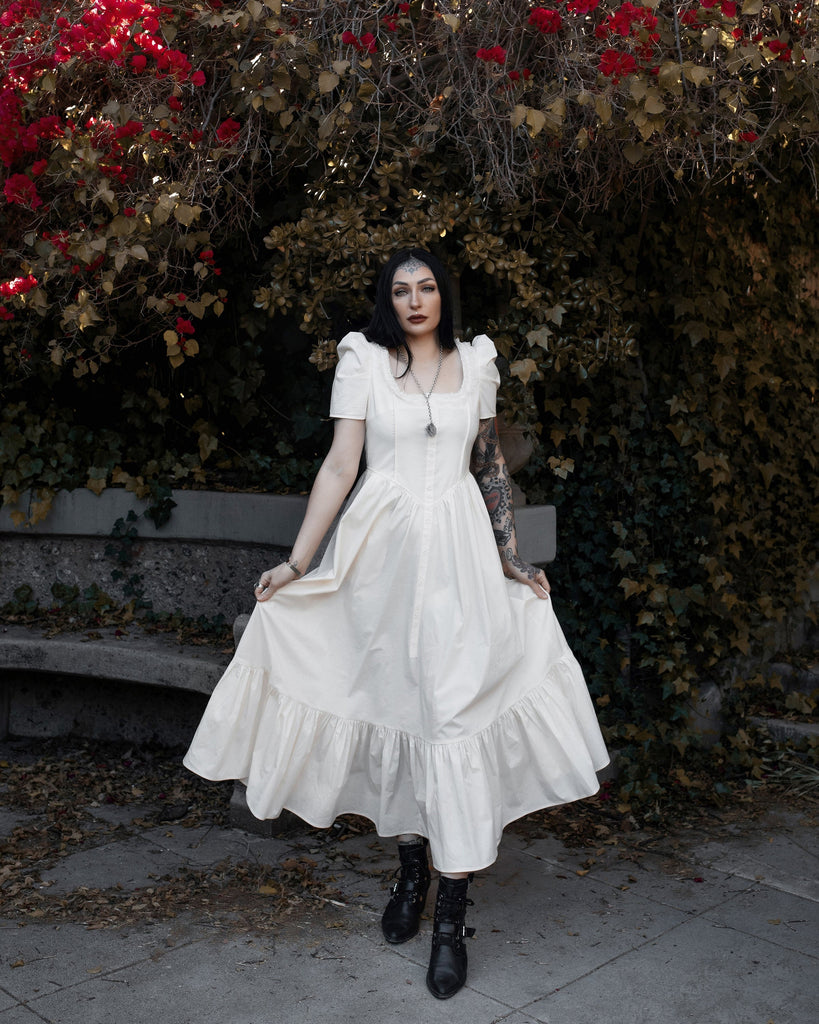 ghost becky dress ivory GHOST Becky Dress