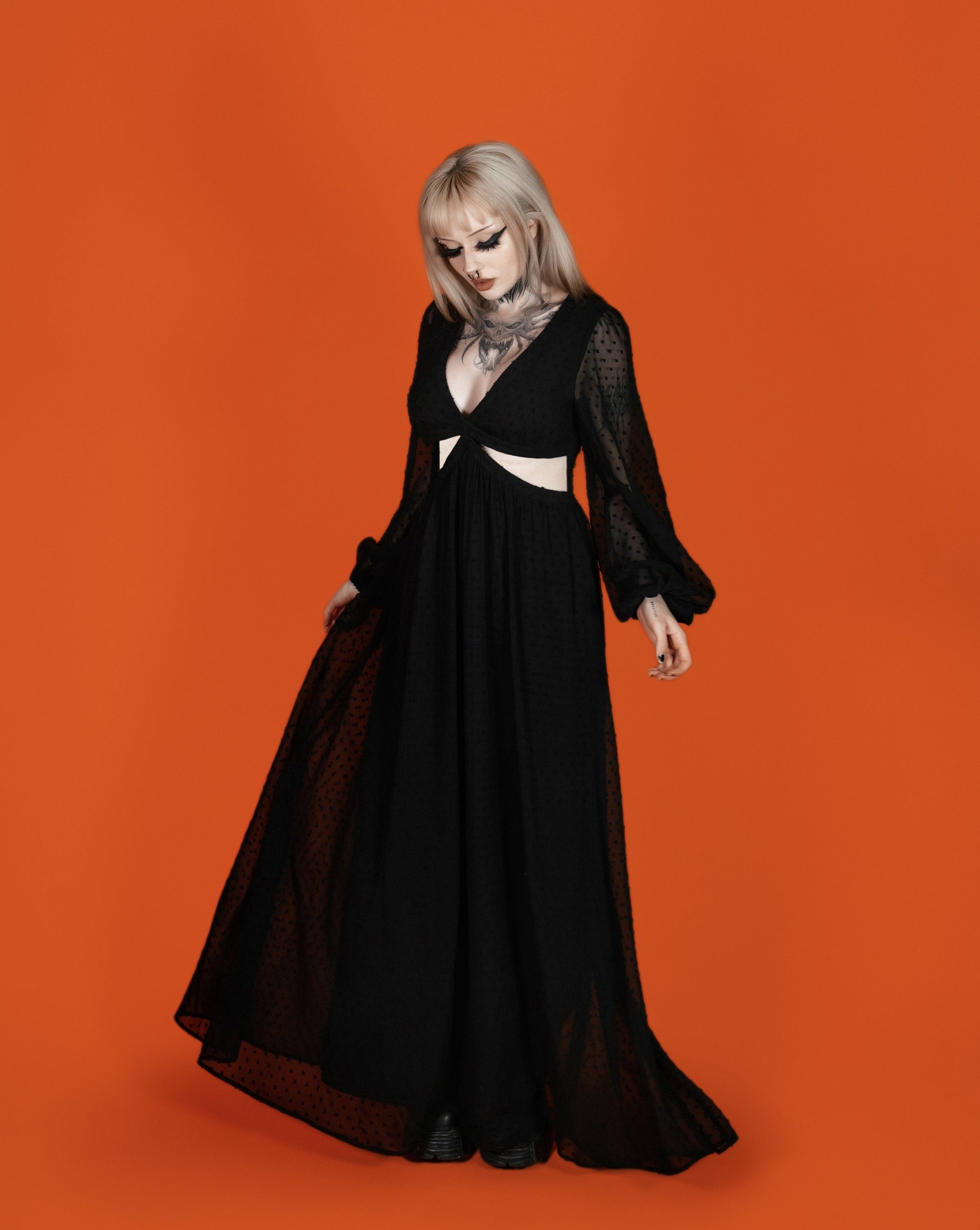 Kastane オケージョン Bell sleeve color dress 結婚式/オケージョンドレス】Bell sleeve color dress | Kastane