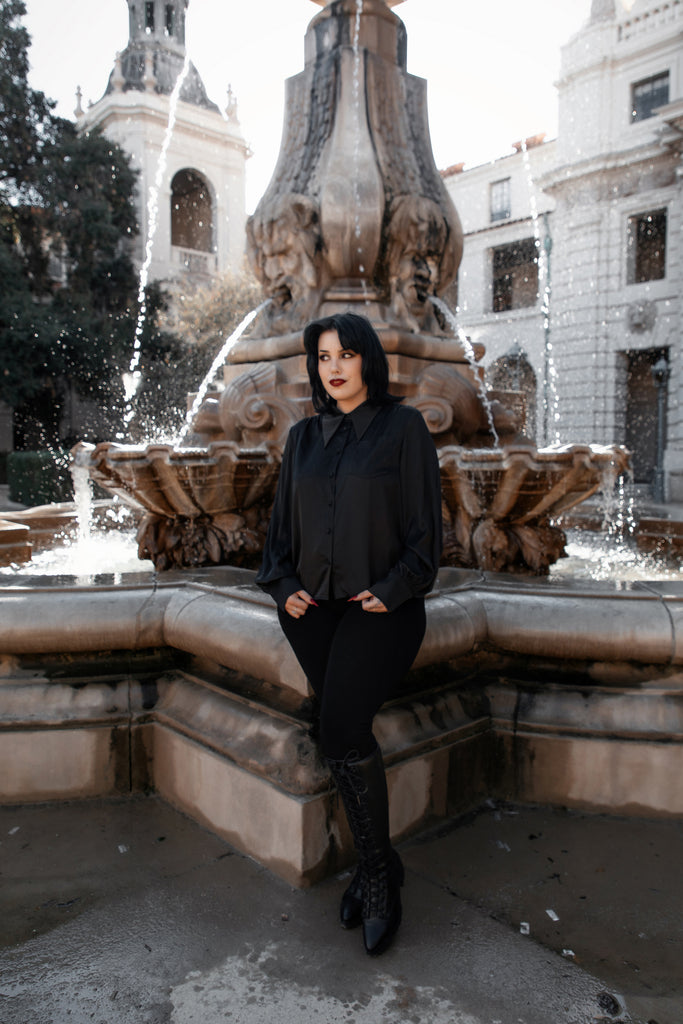 Raven Button Raven Button Down Shirt | Lively Ghosts