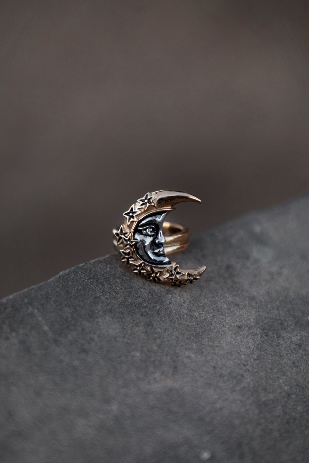 Celestial Crescent Ring | Lively Ghosts