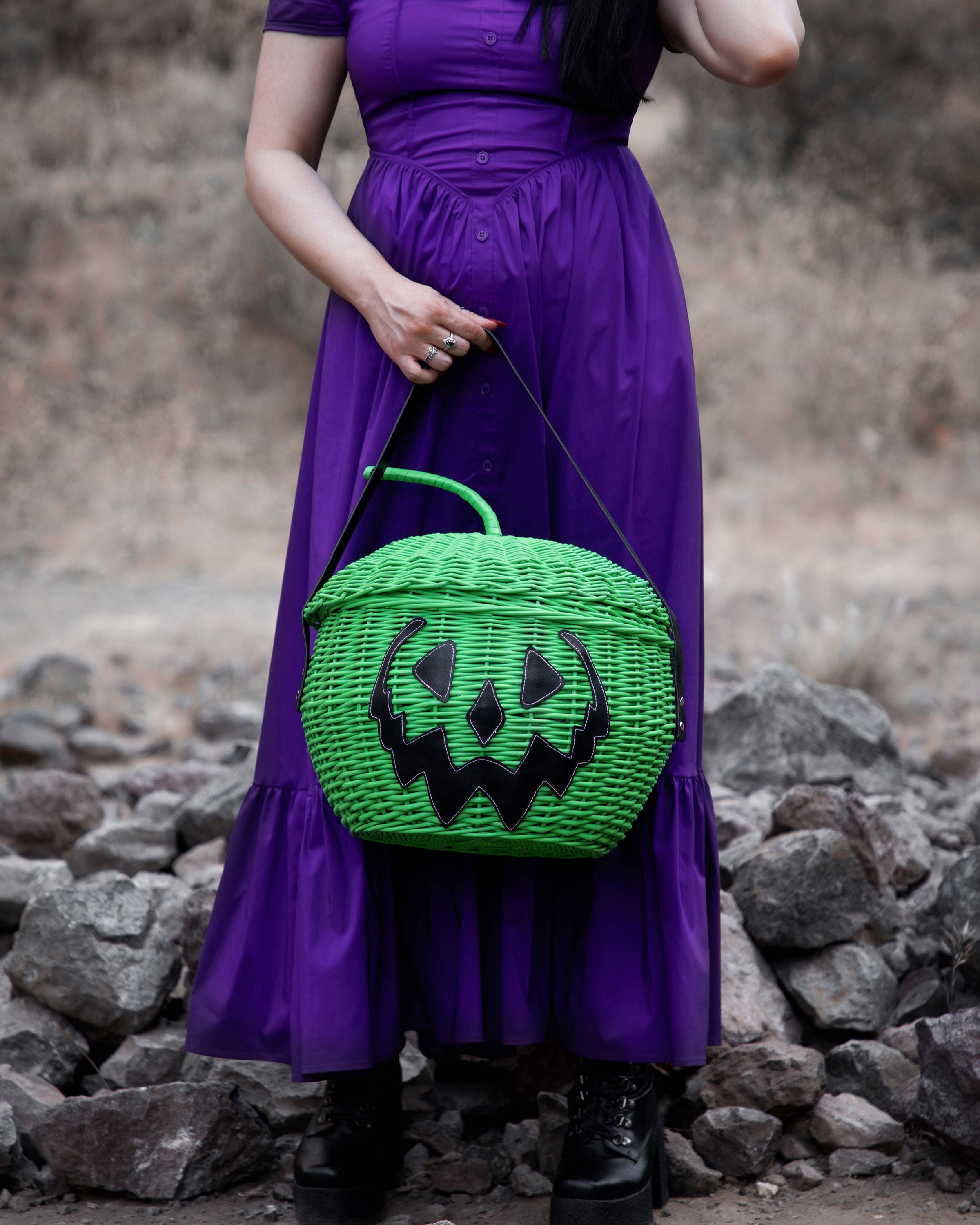 Haunted Hallows Picnic Basket (Green) [Limited Edition] | Lively