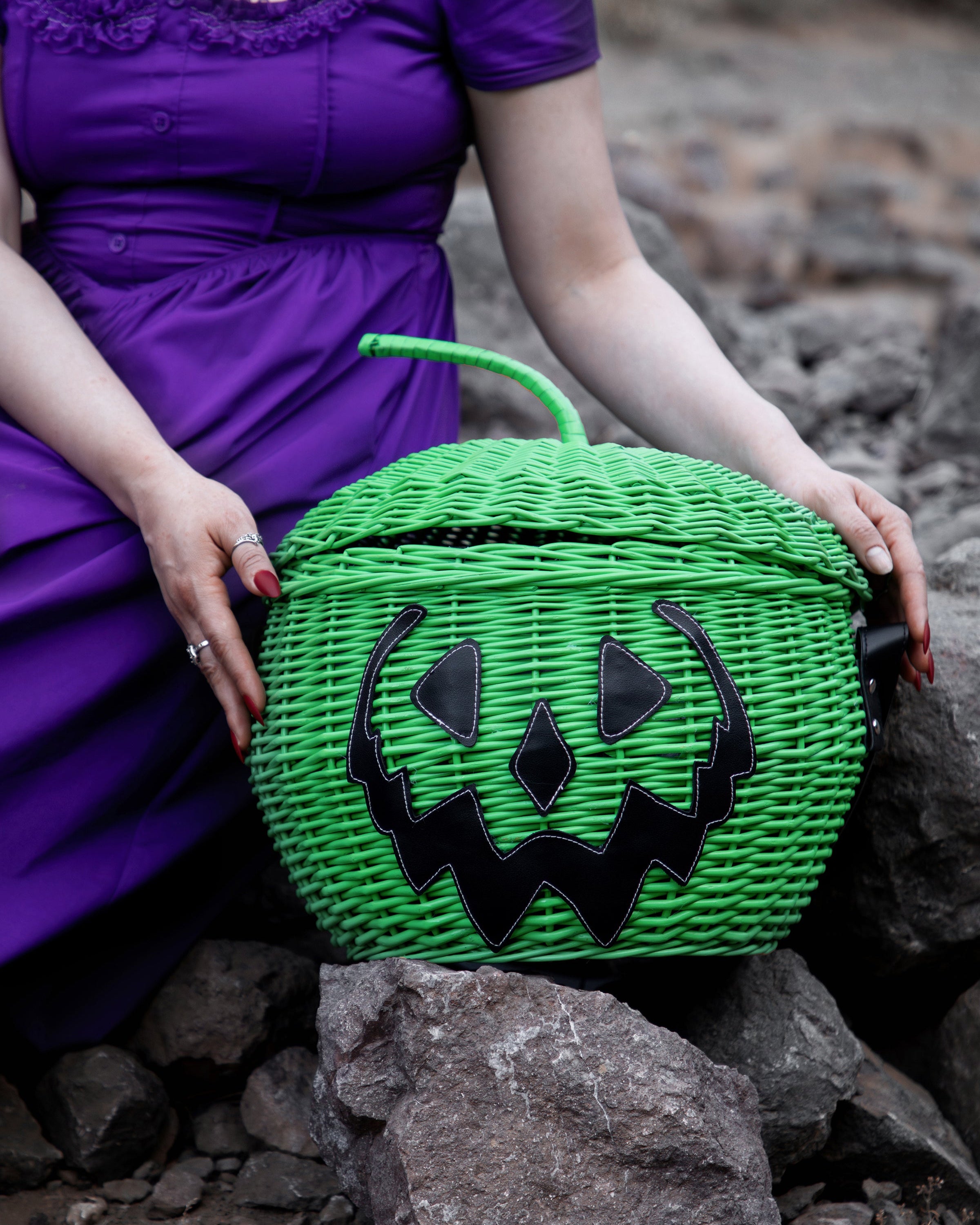 Haunted Hallows Picnic Basket (Green) [Limited Edition] | Lively