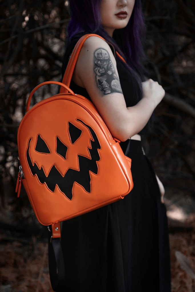 Orange Haunted Hallows Backpack | Lively Ghosts