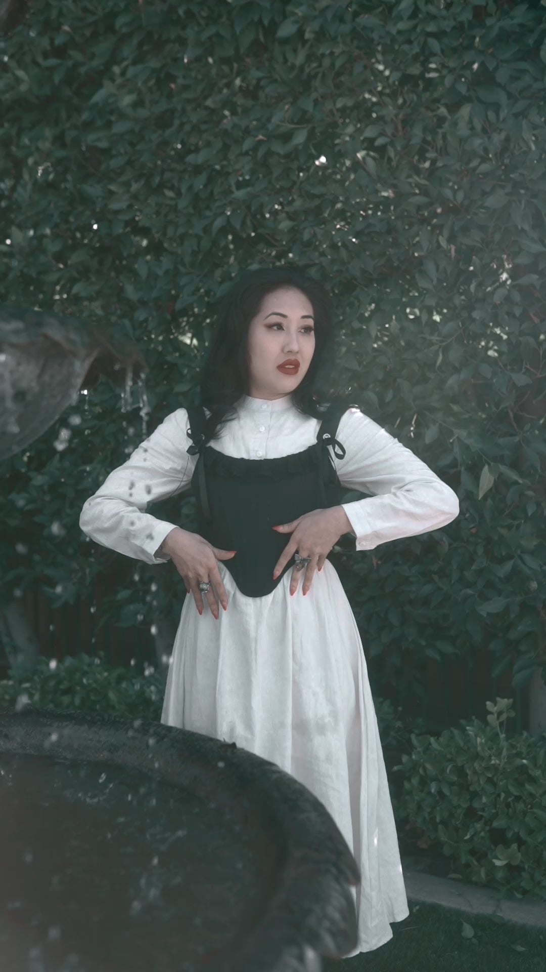 TODAYFUL - todayful♡corset thermal T♡ungrid,iena Long Sleeve Corset Top | Black – Khy