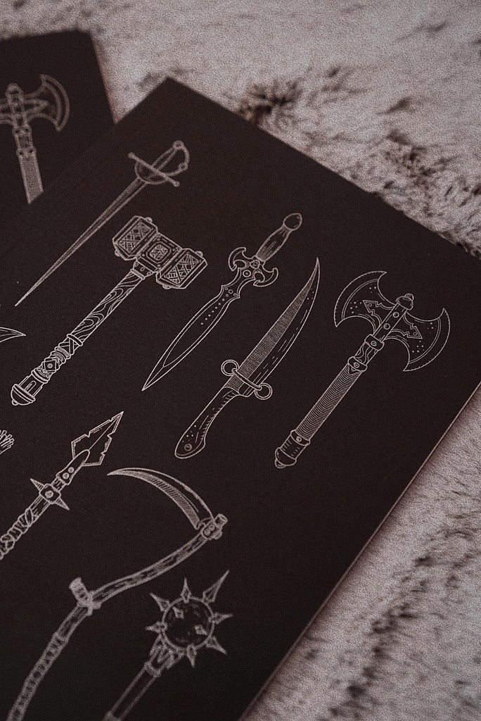 Weapon Note Picture Weaponry Notebook | Lively Ghosts