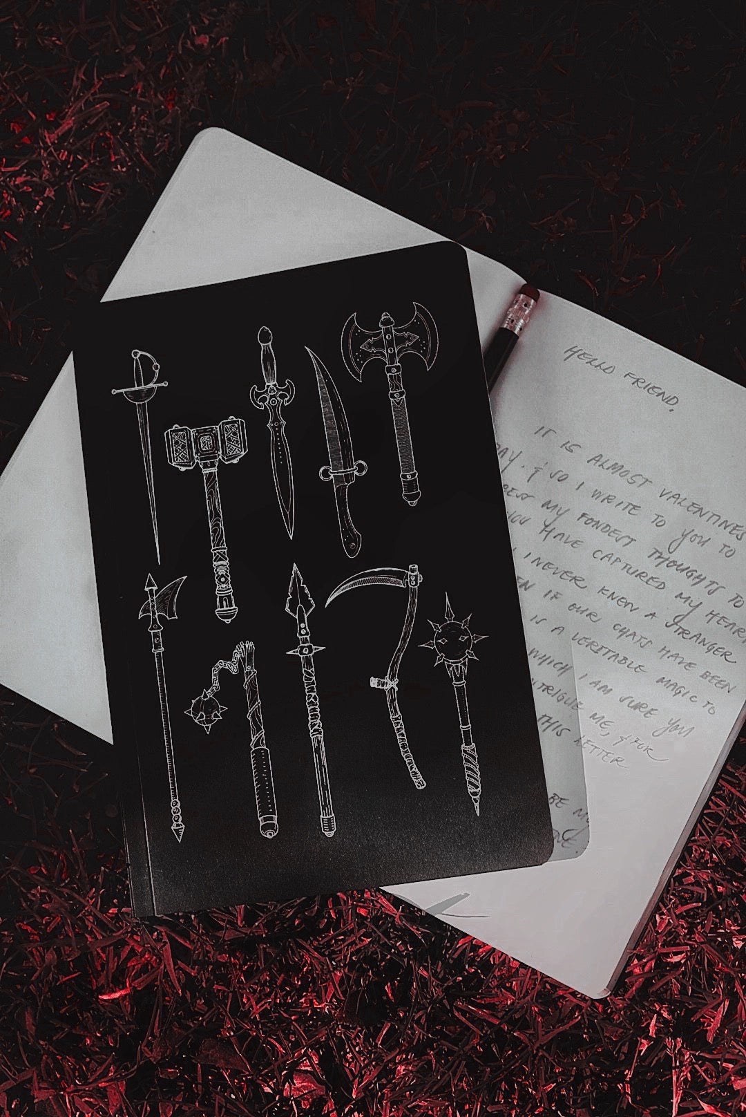 Weaponry Notebook | Lively Ghosts