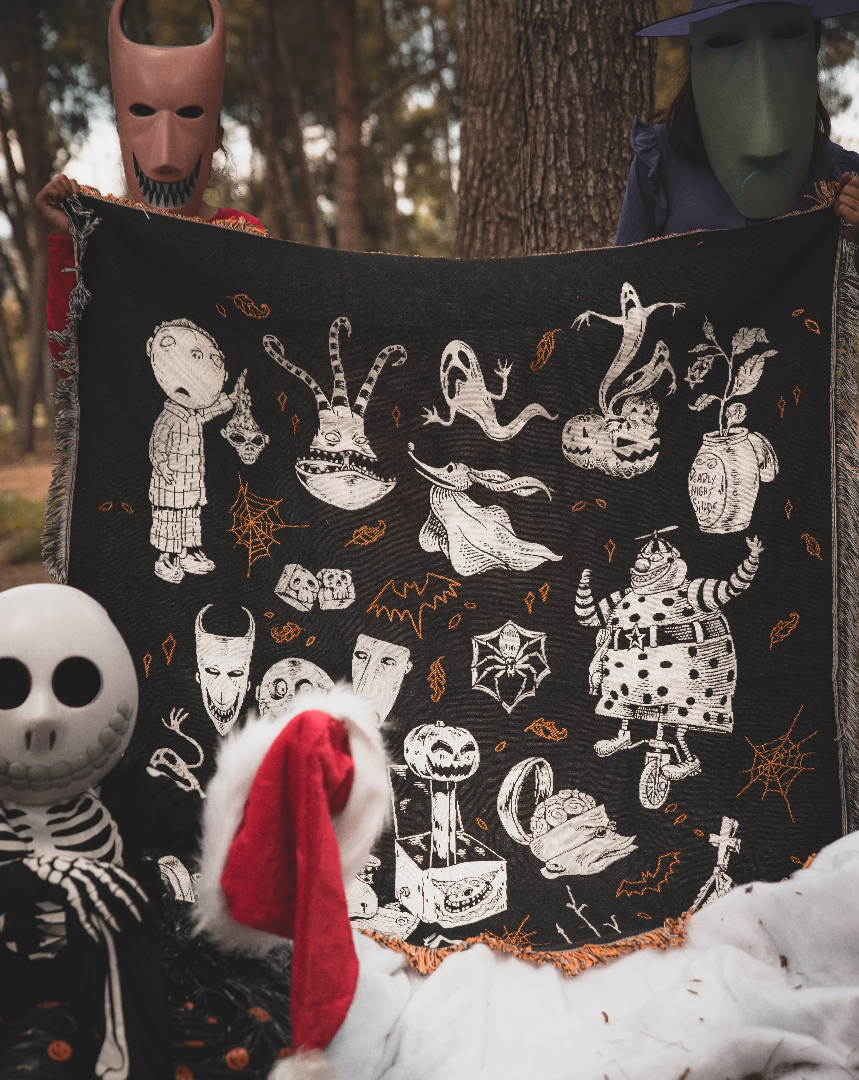 This Is Halloween' Woven Tapestry Blanket Lively Ghosts