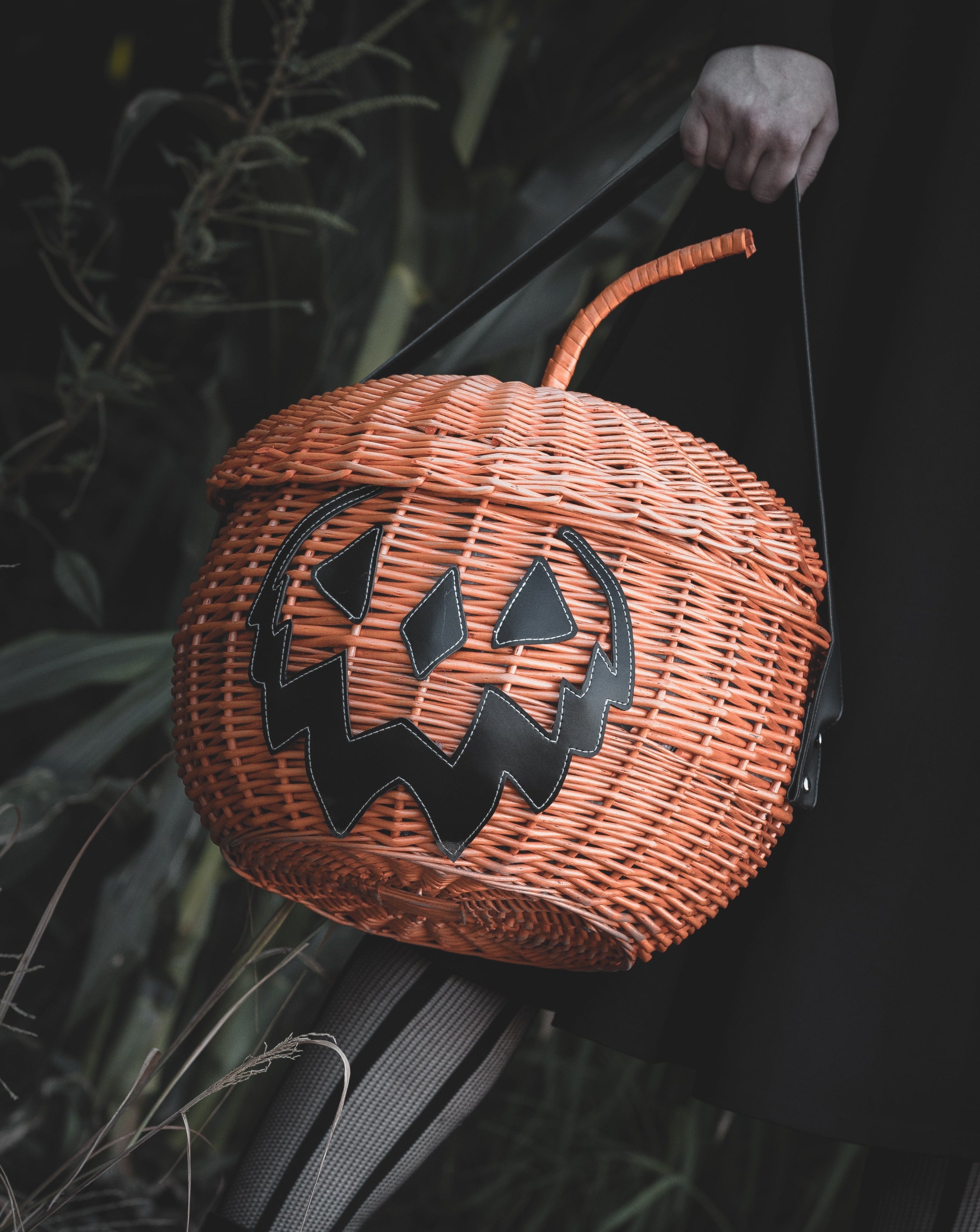 Haunted Hallows Picnic Basket (Orange) | Lively Ghosts