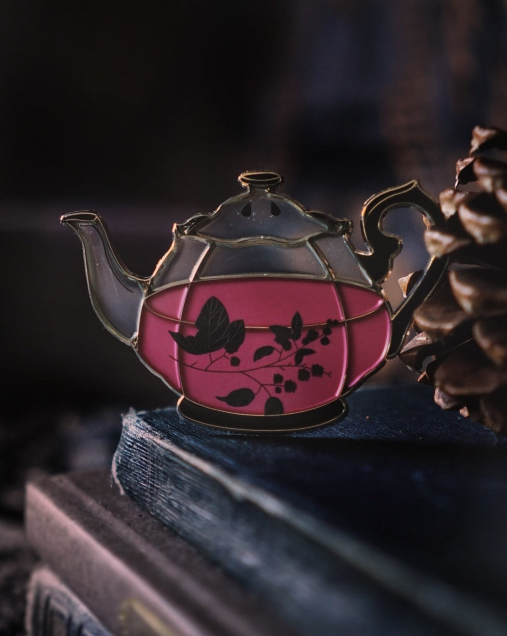 Mourning Tea Pin | Lively Ghosts
